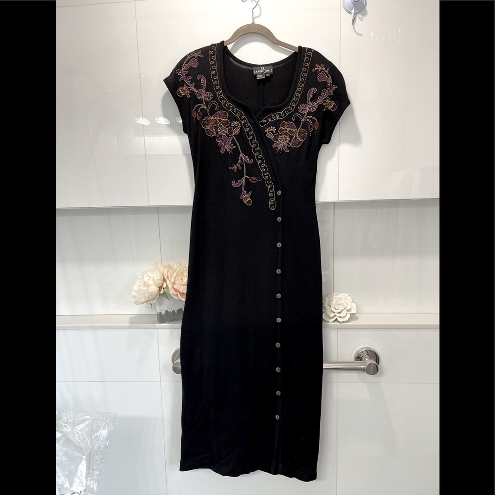 CAROLE LITTLE midi wool mix